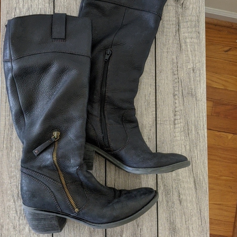 Black Leather Boots
